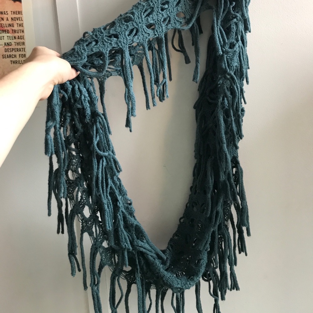 Tasseled infinity scarf!